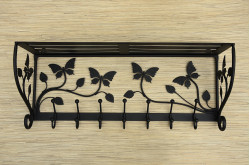 Wieszak z półką - motyl długość 70cm