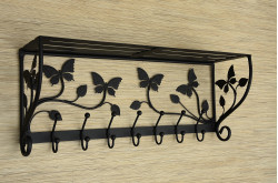 Wieszak z półką - motyl długość 70cm