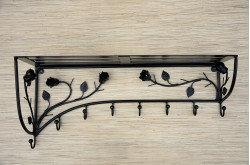 Wieszak z półką - róża długość 70cm