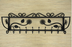 Wieszak z półką - Flores długość 80cm