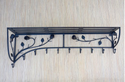 Wieszak z półką - RÓŻA długość 90cm