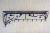 Wieszak z półką - RÓŻA długość 90cm