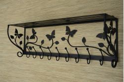 Wieszak z półką - MOTYL długość 90cm