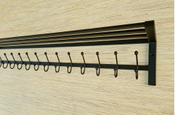 Wieszak z półką - Rehana długość 140 cm