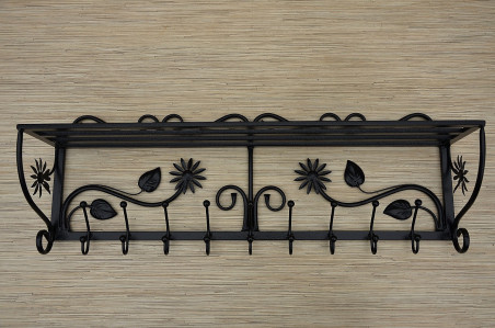 Wieszak z półką - FLORES długość 90cm