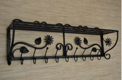 Wieszak z półką - FLORES długość 90cm