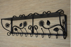 Wieszak z półką - FLORES długość 90cm
