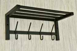 Wieszak z półką  SZARMEN długość 40cm