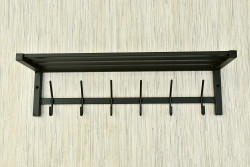 Wieszak z półką - SZARMEN długość 60cm