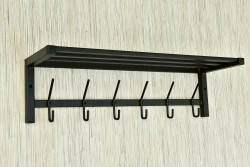 Wieszak z półką - SZARMEN długość 60cm