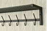 Wieszak z półką - SZARMEN długość 60cm