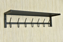 Wieszak z półką - SZARMEN długość 70 cm