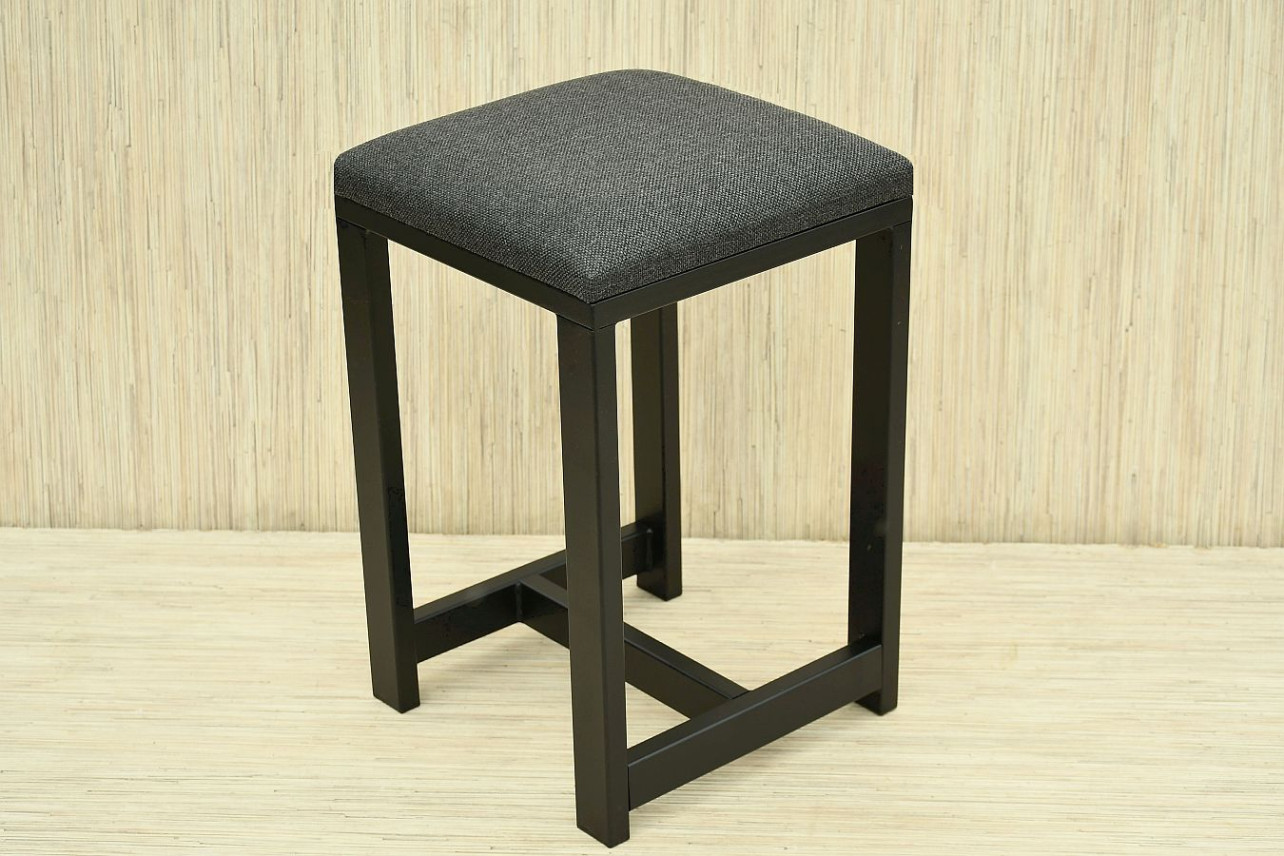 TABORET TAPICEROWANY OBICIE CIEMNE SYMBOL - AT 5225