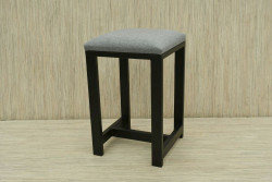 TABORET TAPICEROWANY OBICIE SZARE SYMBOL - AT 5222