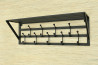 Wieszak z półką - MOSTEK długość 70cm