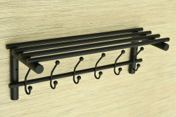 Wieszak z półką - ALBA długość 60cm