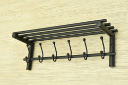Wieszak z półką - ALBA długość 60cm
