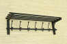 Wieszak z półką - ALBA długość 70 cm