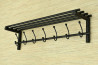 Wieszak z półką - ALBA długość 80 cm