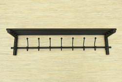 Wieszak z półką - ALBA długość 90 cm
