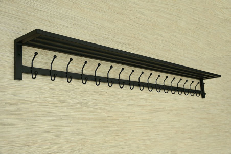 Wieszak z półką - Rehana długość 180 cm