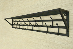 Wieszak z półką - MOSTEK długość 130 cm
