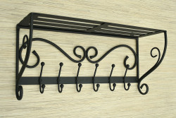 Wieszak z półką - TRIBAL długość 60cm