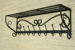 Wieszak z półką - TRIBAL długość 80cm