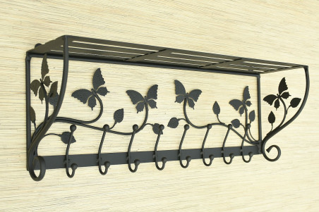 copy of Wieszak z półką - MOTYL długość 80cm
