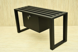 Ławka na cmentarz ,, KOLESO Z SCHOWKIEM ,, od 50 cm - 160cm