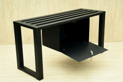 Ławka na cmentarz ,, KOLESO Z SCHOWKIEM ,, od 50 cm - 160cm