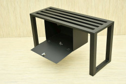 Ławka na cmentarz ,, KOLESO Z SCHOWKIEM ,, od 50 cm - 160cm