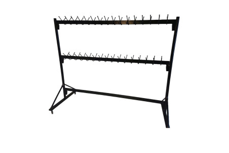 Wieszak do szatni na 4 kółkach - BIKON długość 160 cm wysokość 160 cm