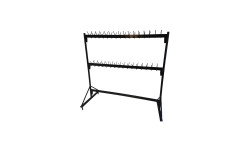 Wieszak do szatni na 4 kółkach - BIKON długość 160 cm wysokość 160 cm