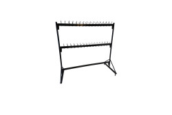 Wieszak do szatni na 4 kółkach - BIKON długość 160 cm wysokość 160 cm