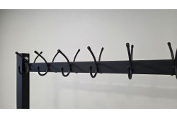 Wieszak do szatni na 4 kółkach - BIKON długość 160 cm wysokość 160 cm