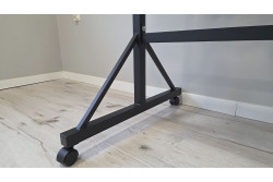 Wieszak do szatni na 4 kółkach - BIKON długość 160 cm wysokość 160 cm