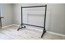 Wieszak do szatni na 4 kółkach - FABIOS długość 160 cm wysokość 160 cm